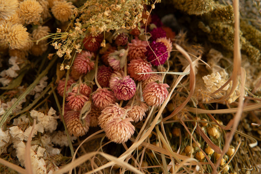 Le choix des fleurs séchées