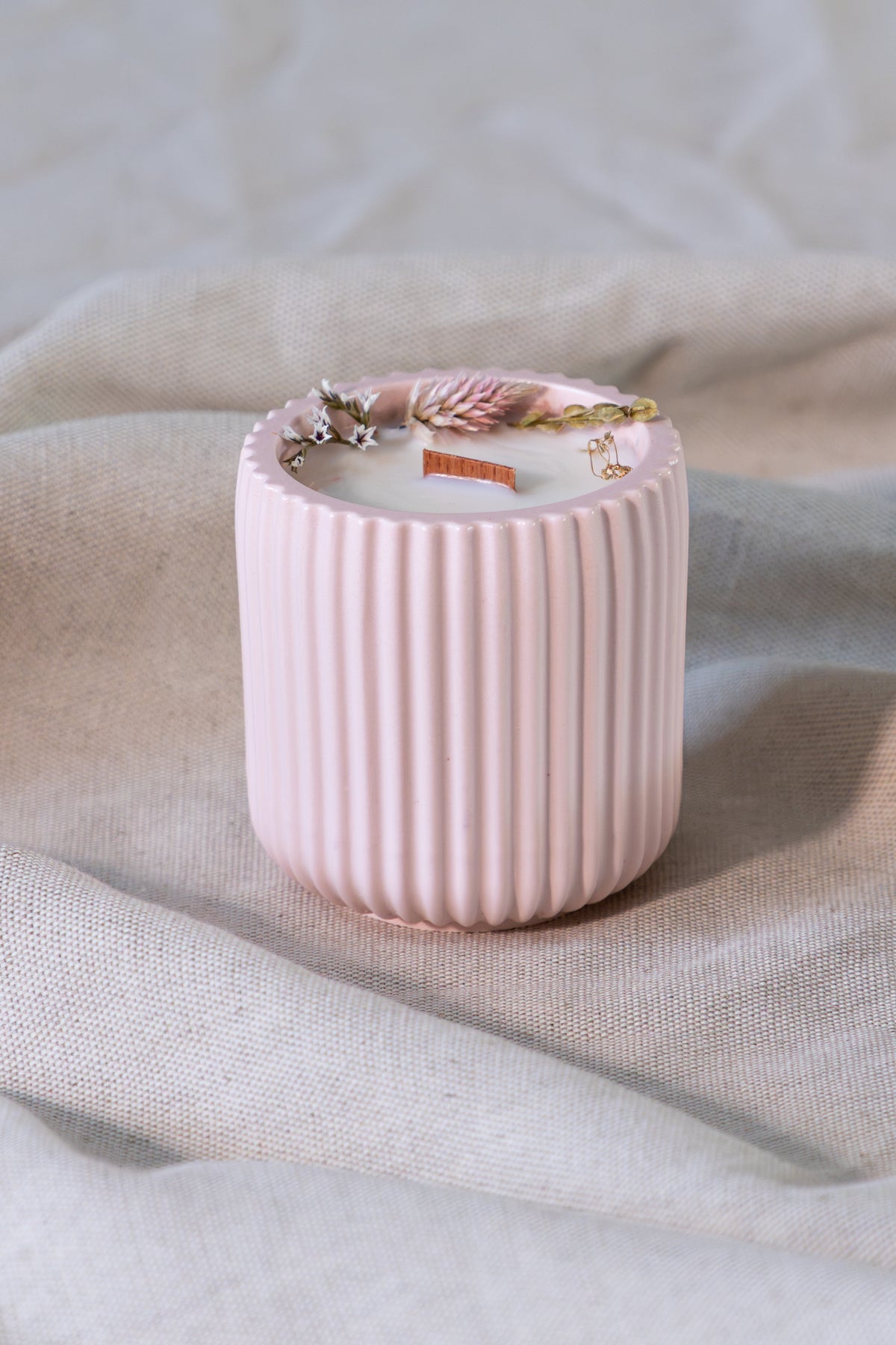 Bougie fleurie - Pêche de vigne