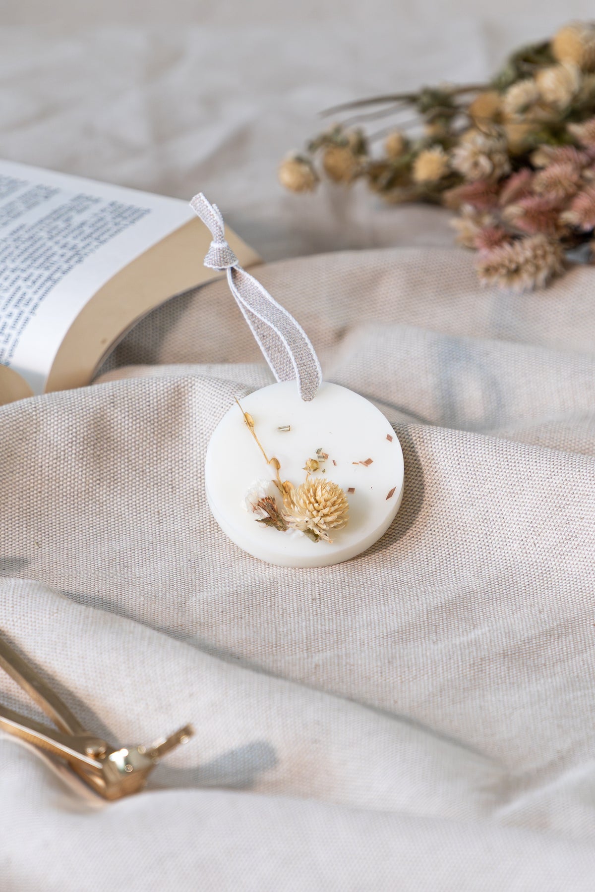 Suspension fleurie - Fleur de coton